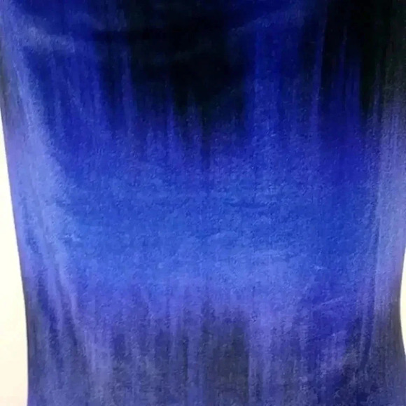 ASOS Maxi Dress Blue Velvet - Picture 8 of 11